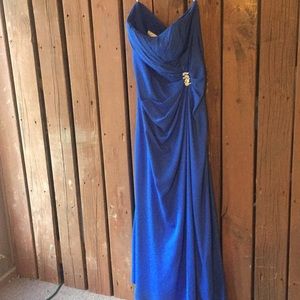 Royal blue formal dress